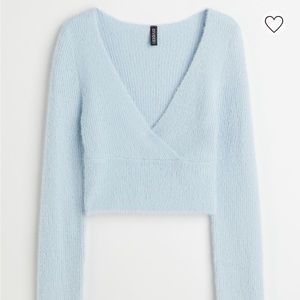 Light blue, H&M fluffy sweater